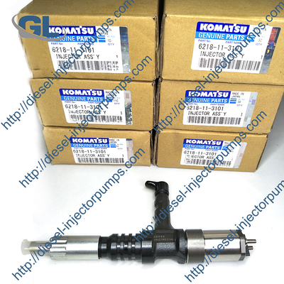 Inyector de combustible diesel común auténtico del carril 095000-0560 095000-0562 para KOMATSU