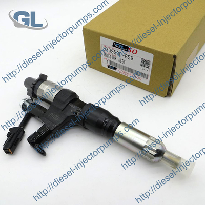 Inyector común diesel auténtico 095000-6593 del carril 9709500-659 23670-E0010 para HINO 500 J08E